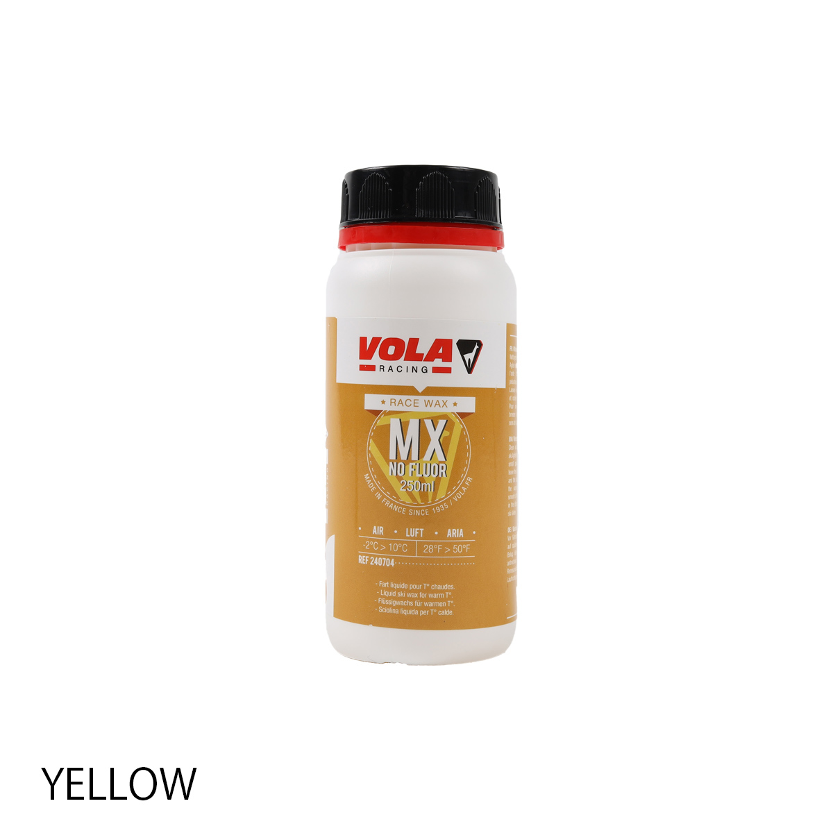 【全品P10倍！8日23時59まで】VOLA ボラ リキッド ワックス MX NO FLUOR YELLOW 250ml 液体 スキー スノーボード スノボ | ブランド登録なし | 01