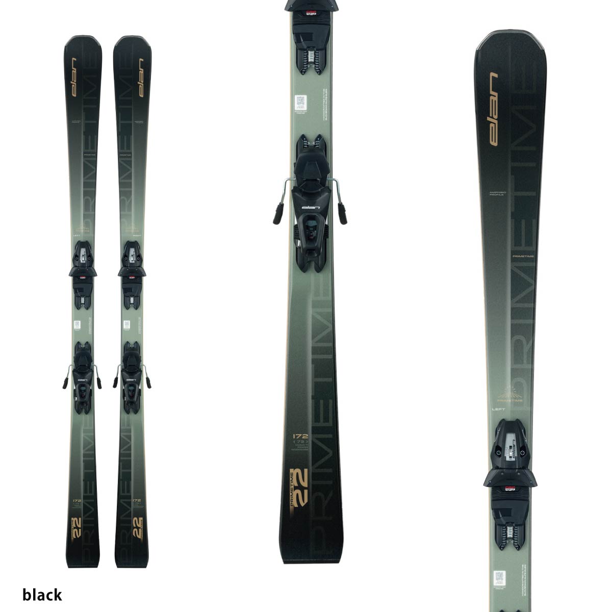 elan（エラン） スキー板 メンズ レディース 2025 PRIMETIME 22 BLACK