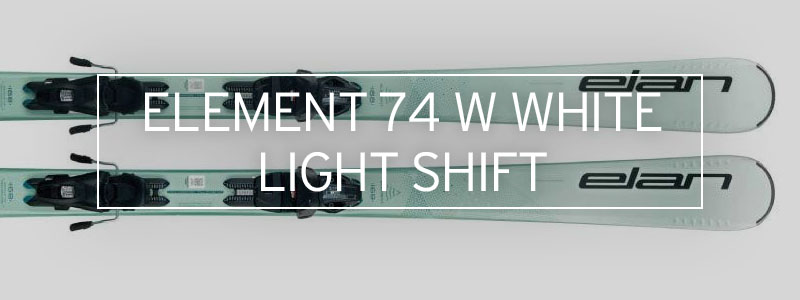 Elan スキー板 ホワイト/グリーン ポール付き elan（エラン） 【エントリーでP最大17倍！19日〜】ELAN スキー板