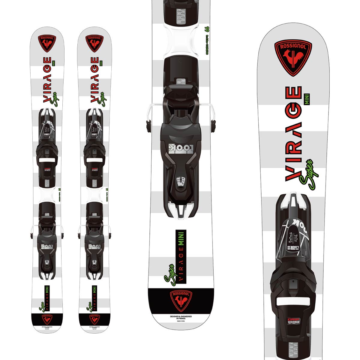 ROSSIGNOL ショートスキー板120（中古）Super VIRAGE ROSSIGNOL ショートスキー板120（中古）Super VIRAGE ROSSIGNOL