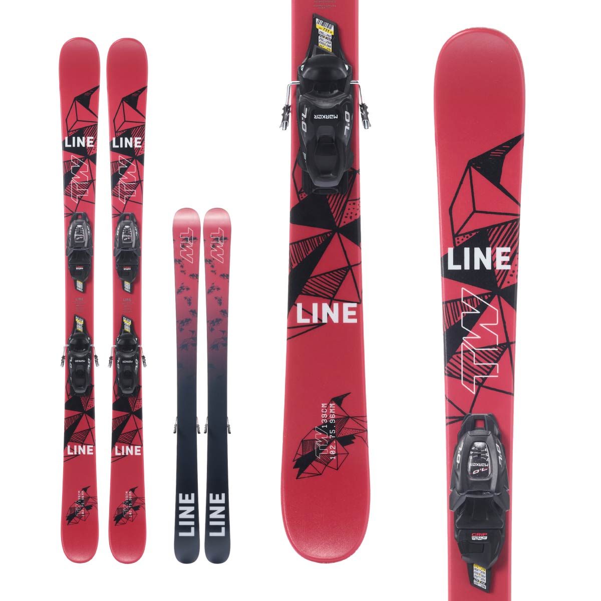 LINE ライン スキー板 キッズ ジュニア 2025 TOM WALLISCH SHORTY 7.0