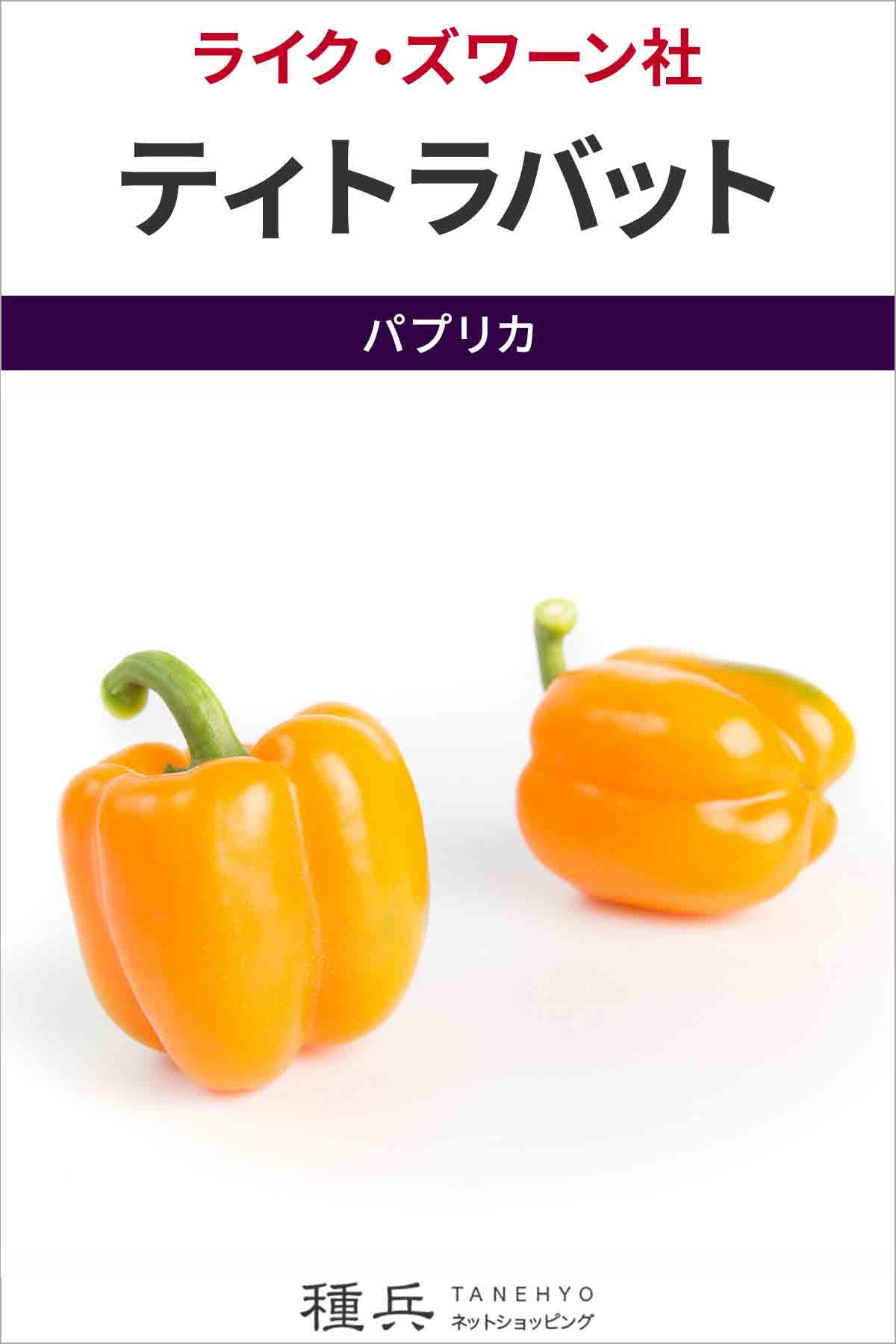 オレンジパプリカ 種 『ティトラバット』  ライクズワーン/1000粒