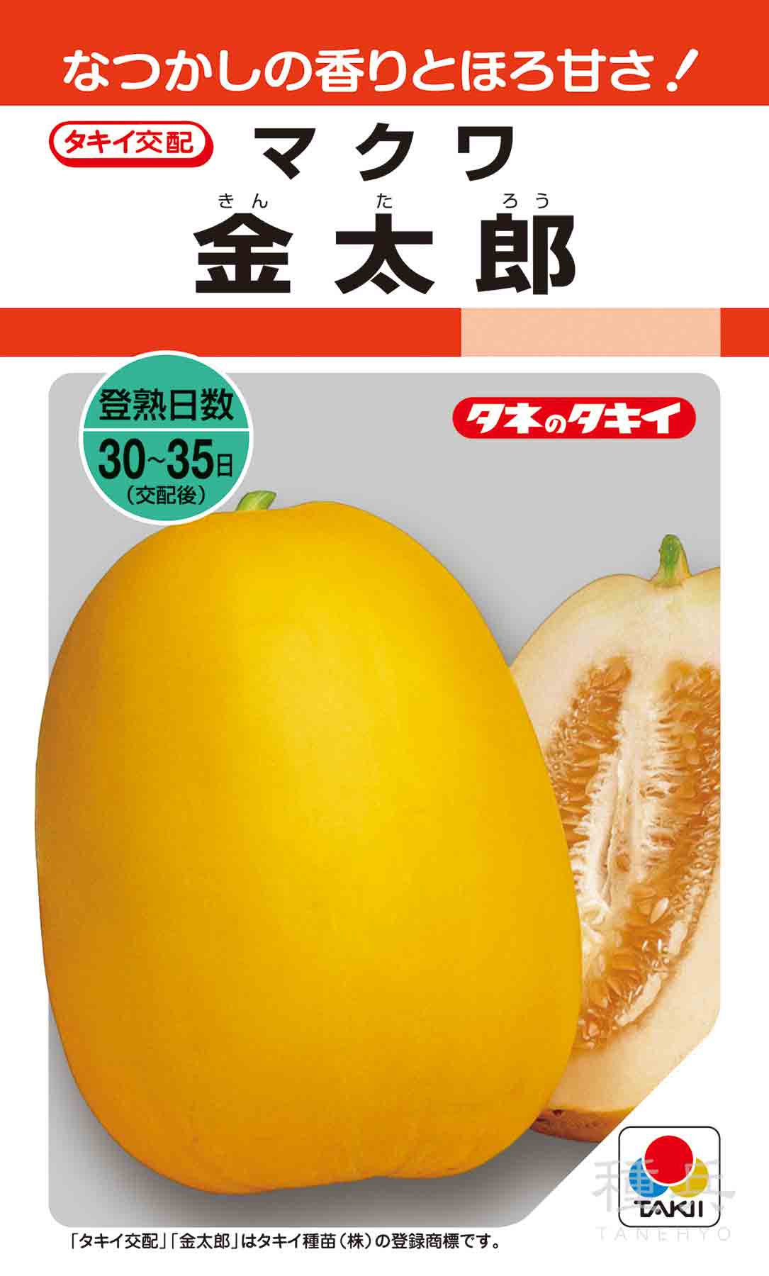 マクワ 種 『金太郎』 AMA002 タキイ種苗/小袋(RF)