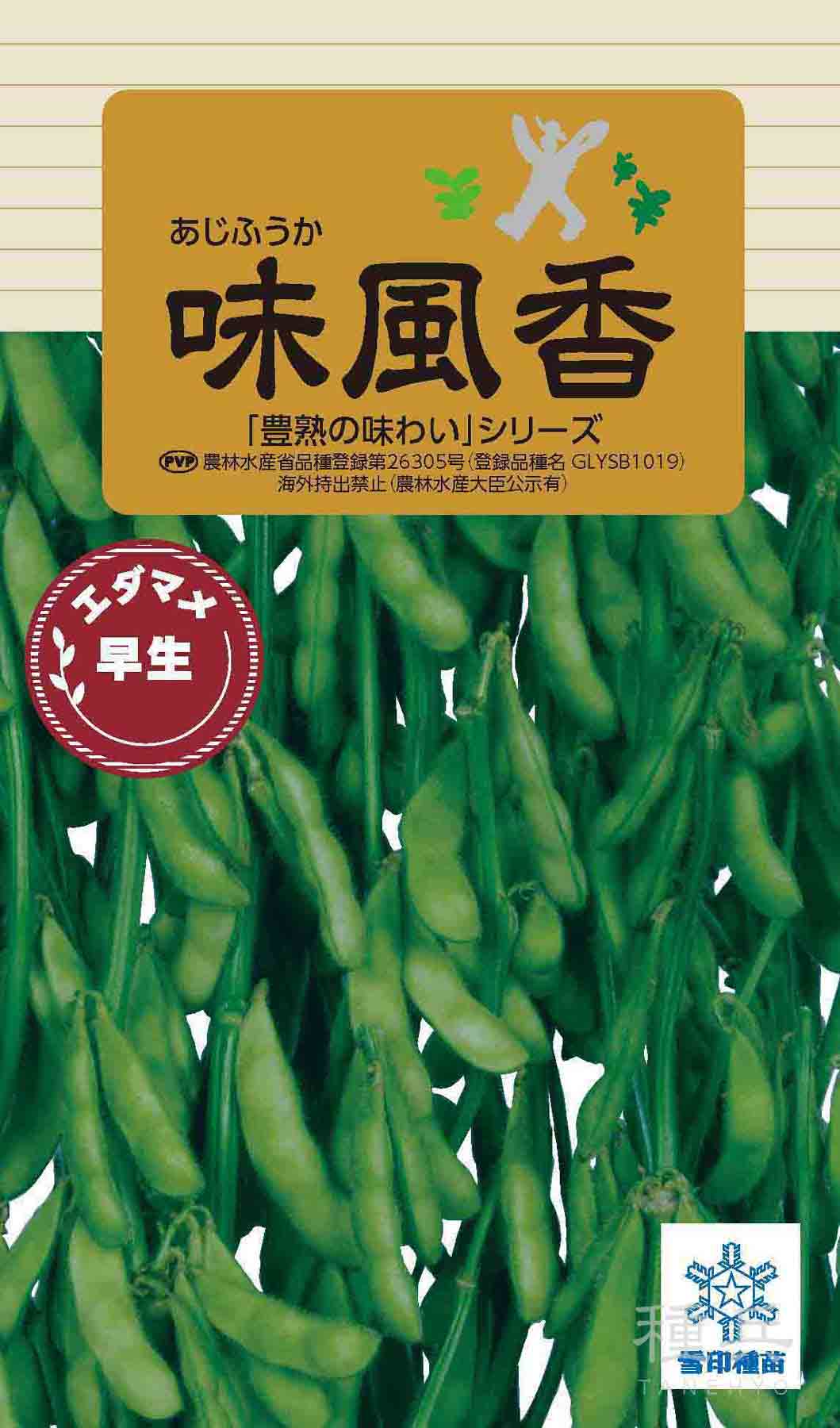 早生エダマメ 種 『味風香』 雪印種苗/1L : 種兵ネットショッピング