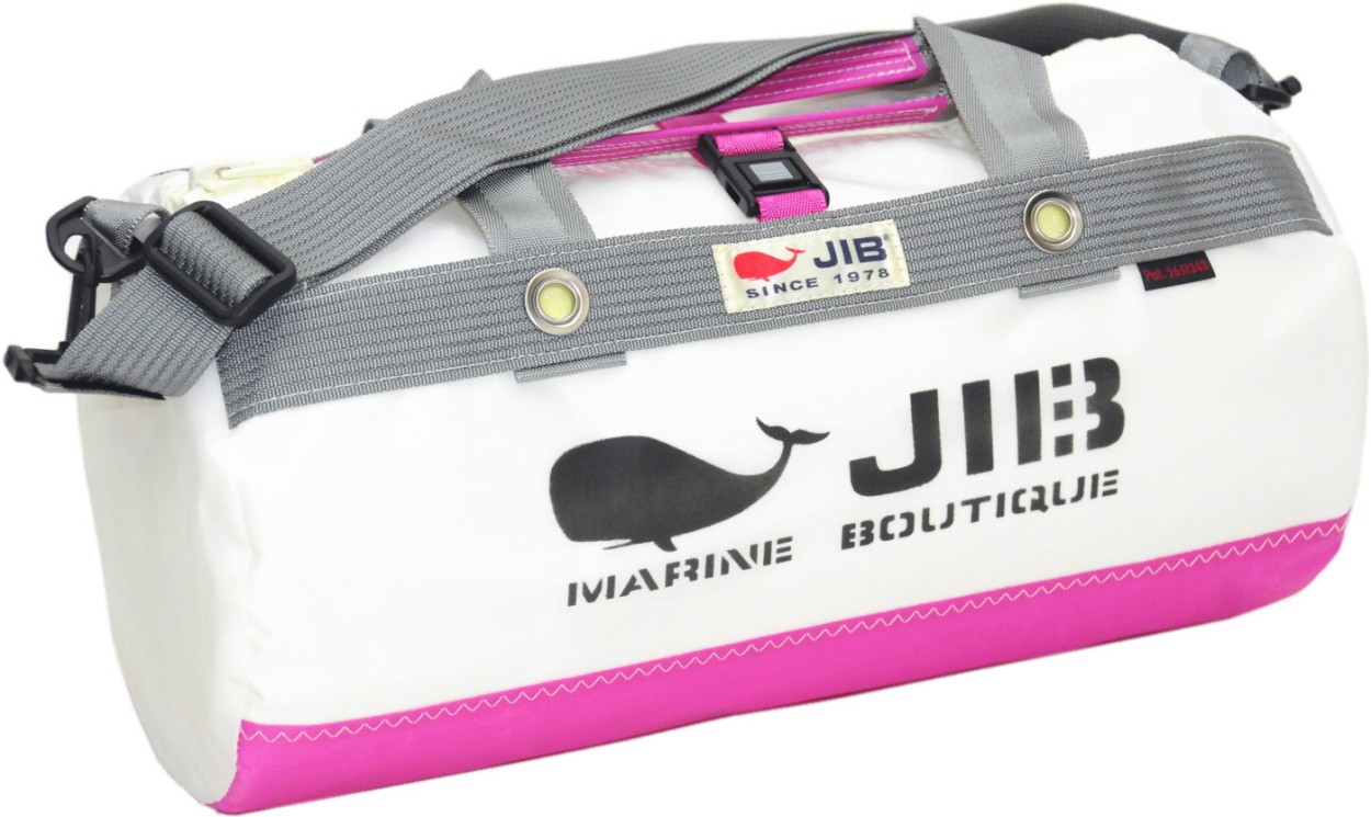 DSB JIB ダッフルバッグSボーダー ピンク×グレー プラパーツ仕様