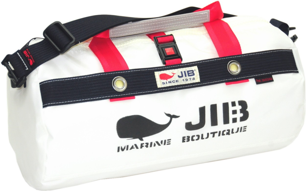 JIB ジブ ダッフル ボストンバッグ Mサイズ 限定 染め分け 新品 未使用 JIB（ジブ） 【閉店特価】JIB ダッフルバッグSボーダー ホワイト