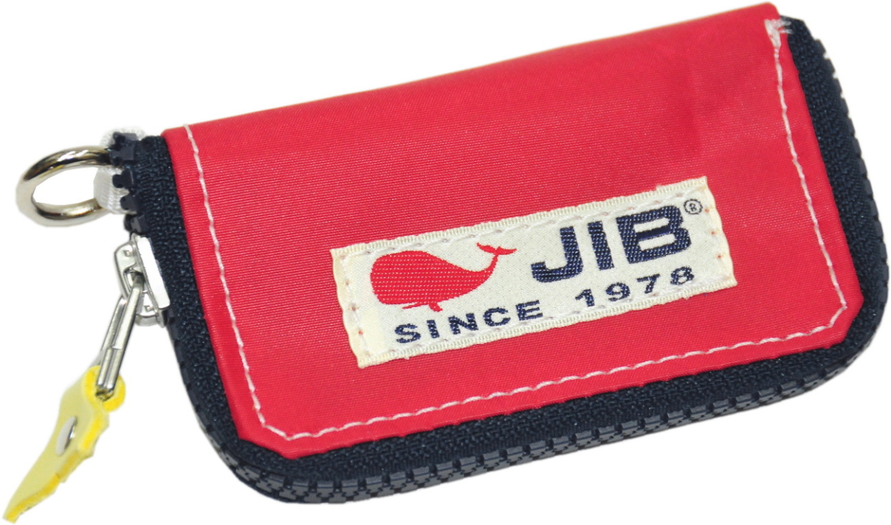 JIB KCC キーケース KCC68 レッド×ネイビー／イエローしっぽ : タニダ 