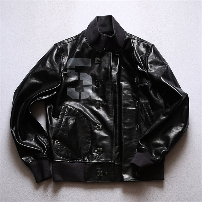 本革ジャケット ライダースジャケット 牛革 オイルワックス加工 レザー