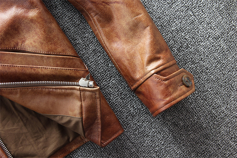 牛革ジャケット 本革ジャケット ライダースジャケット 牛革 折り襟