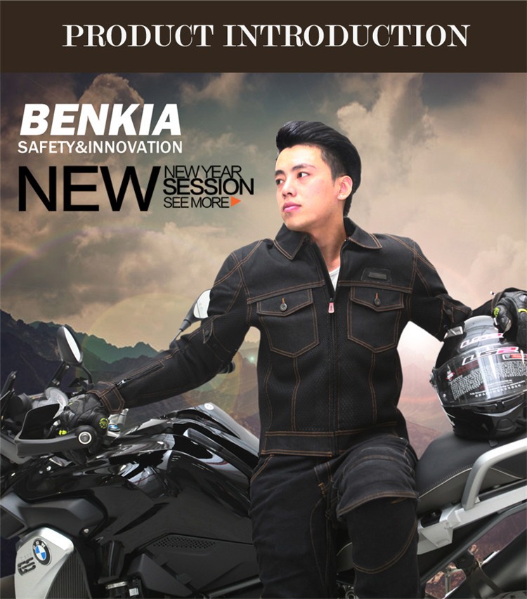 BENKIAバイクジャケット メッシュジャケット 春夏秋 レーシング 登録