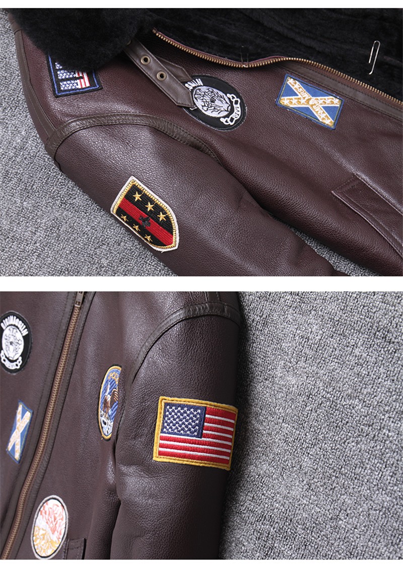 本革 羊革 ラムレザー フライトジャケット 刺繍 ワッペン ボア 激レア na198z-2.jpg