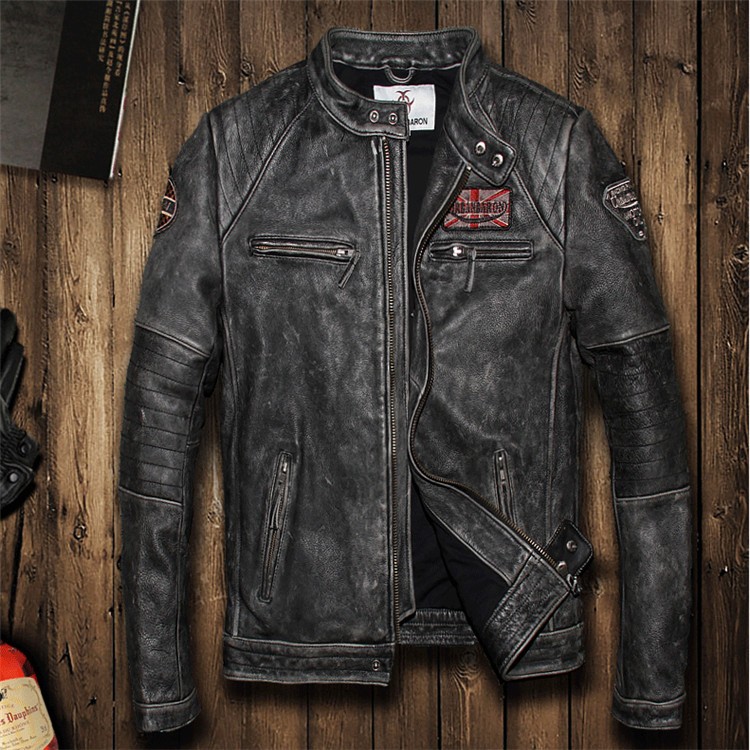 レザージャケット 本革 希少品 GENUINE COWHIDE ライダース