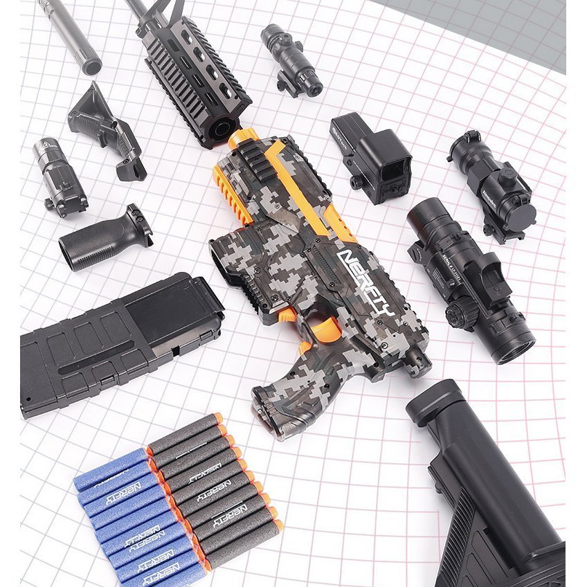 銃 電動 ナーフ弾対応 連射 弾 Ｍ416 銃おもちゃ ターゲットゲーム 電子ターゲット ガン 9点セット 13点セット 照準器 玩具 銃 じゅう  弾丸 アイウェア リアル :ETWJ532:谷岡商店 - 通販 - Yahoo!ショッピング