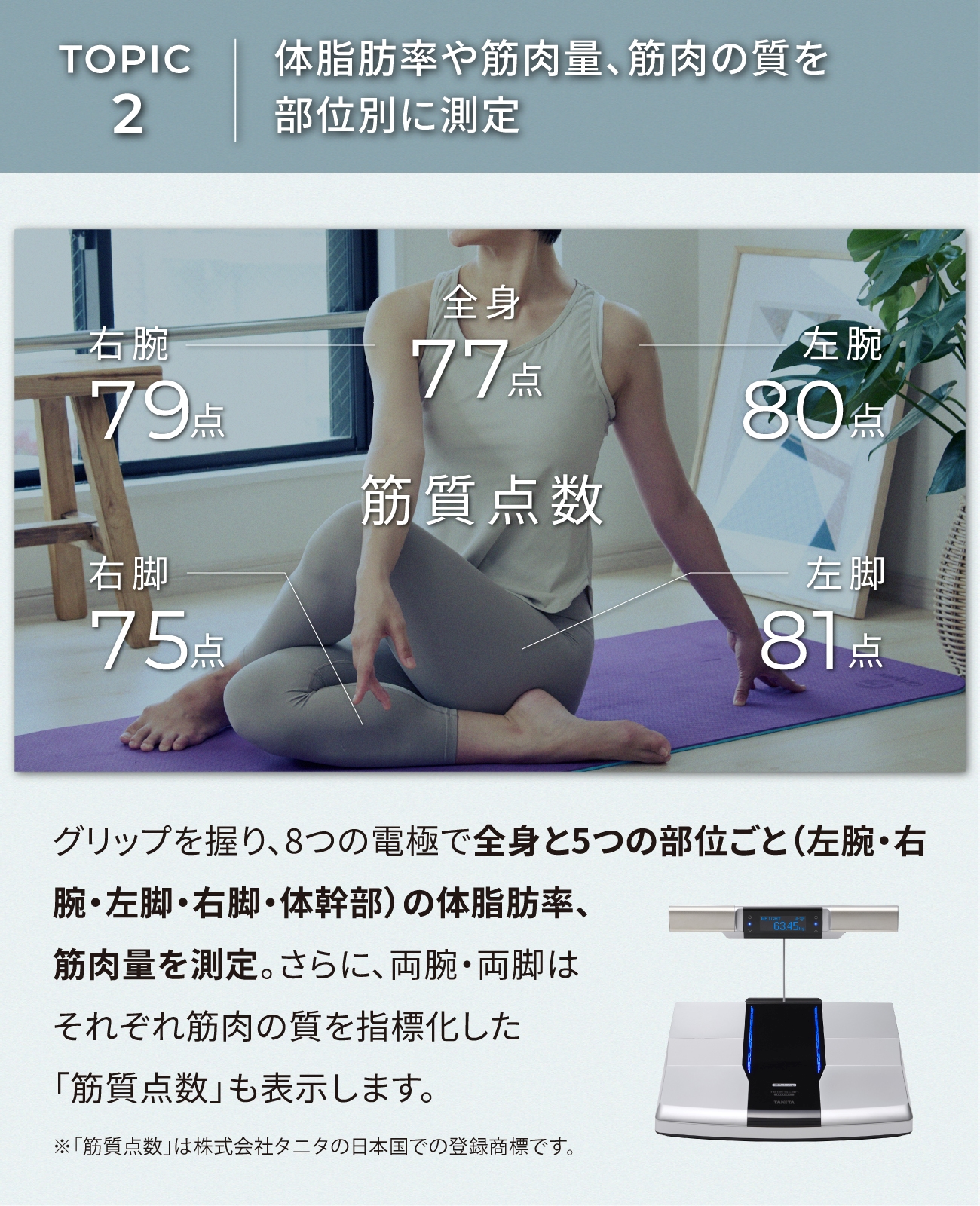 インナースキャン タニタ 左右部位別体組成計 インナースキャン