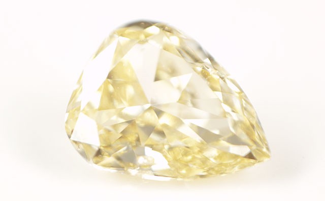 イエローダイヤモンド ルース 0.183ct, FANCY LIGHT ORANGY YELLOW, SI