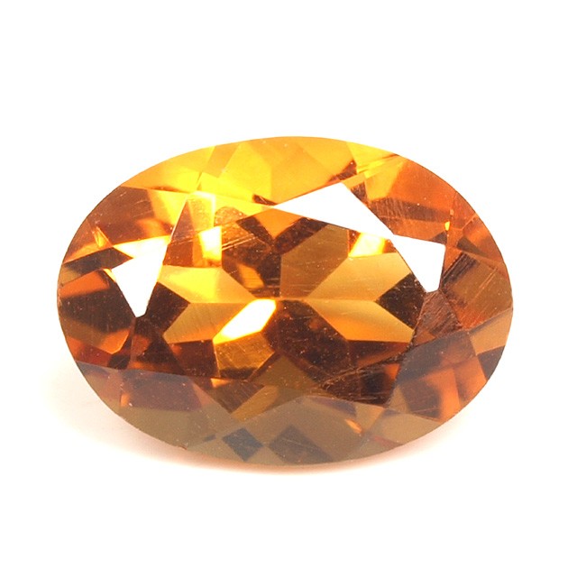 シトリン ルース 0.81ct オーバル 黄水晶 : 43088-y : タノー