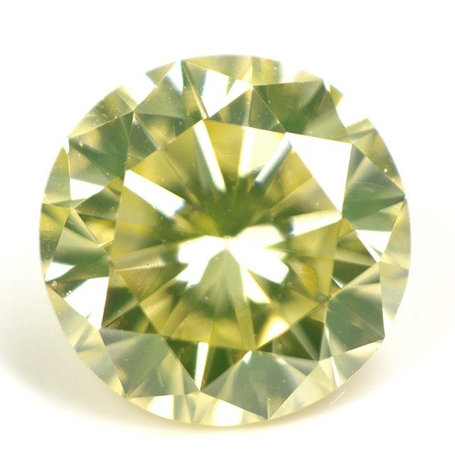 イエローダイヤモンド ルース 0.328ct FANCY GREENISH YELLOW SI1