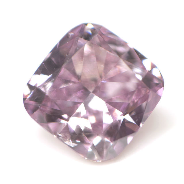 天然パープルダイヤモンド ルース 0.109ct, Fancy Intense Pink Pruple  