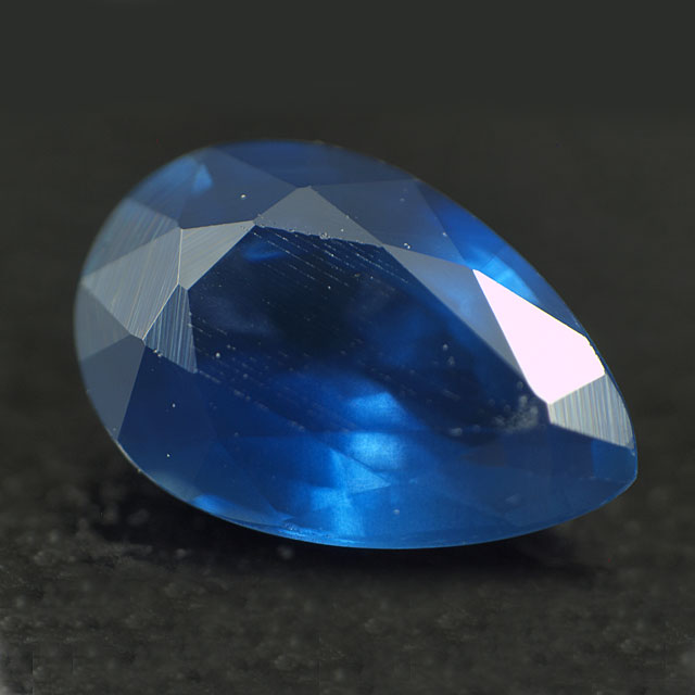 ブルーサファイヤ ルース 裸石 0.433ct ペアシェイプ ブルー