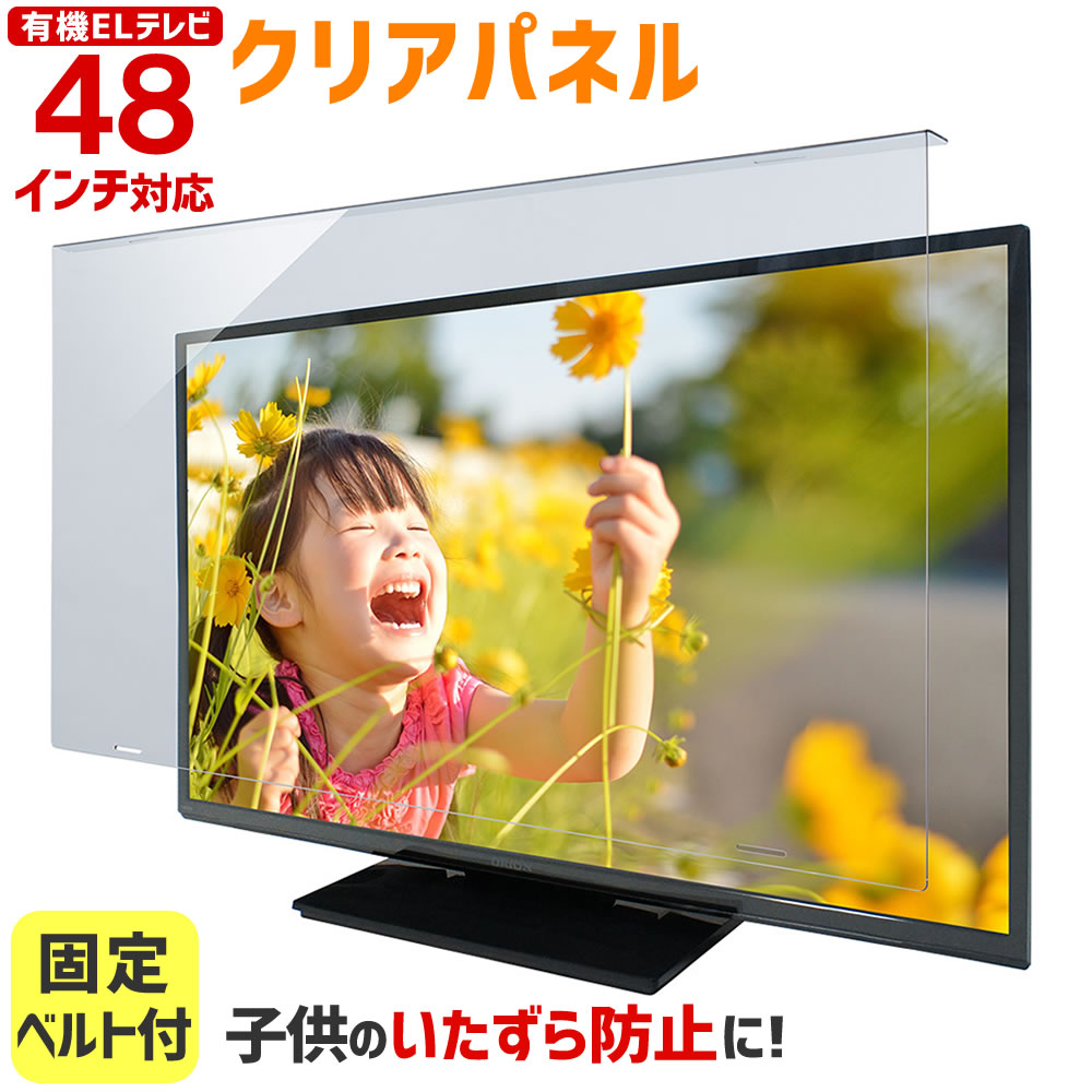 有機ELテレビ保護パネル クリアパネルベルト付 48型 48インチ 液晶テレビ 保護パネル 3mm厚 TGCL-48-EL : 5749 :  音と映像設備のたのんますわ! - 通販 - Yahoo!ショッピング