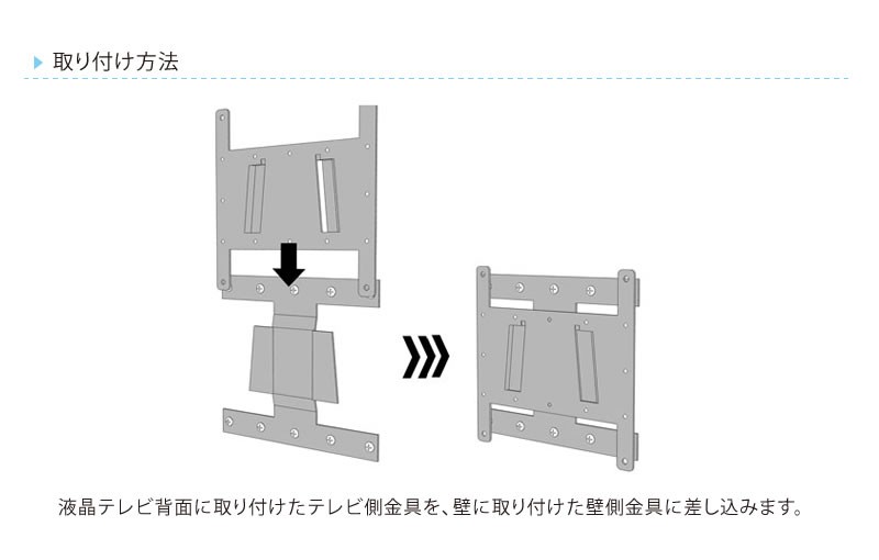 壁掛けテレビ金具 26-42型 角度固定 薄型設置 OCK-19L2BK : 音と映像