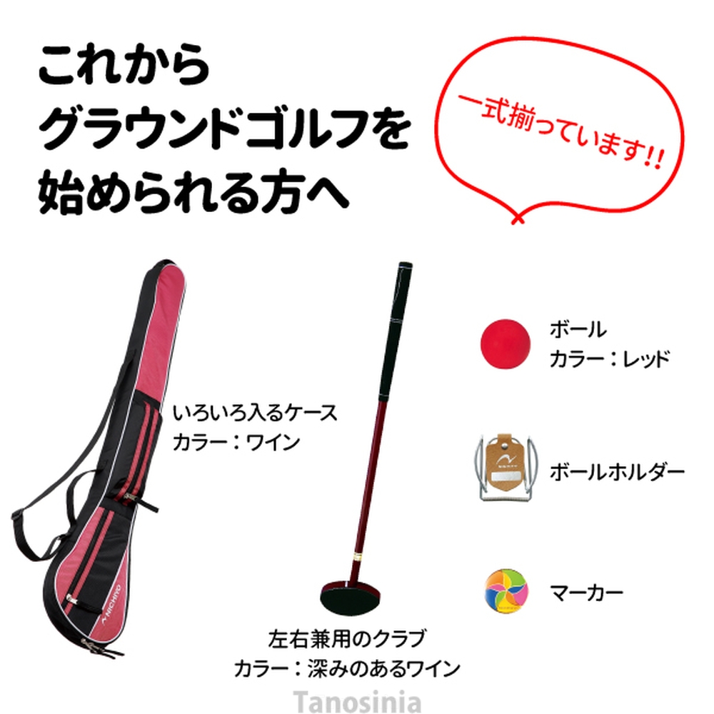 グラウンドゴルフクラブ セット レディース用 G-AS5 クラブ