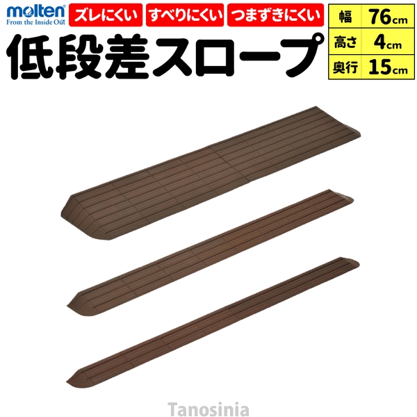 インタースロープ 幅76cm × 高さ4.0cm 奥行15cm MSRP4076 介護用品 室内スロープ 屋外スロープ