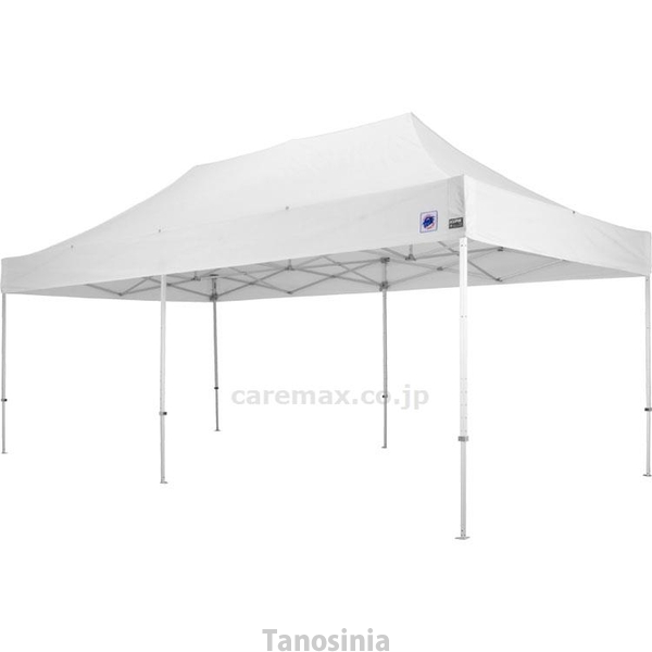ライトグレー 3m x 6m テント タープテント 3m×6m 横幕3面付き 大型 サイドシート ワンタッチ
