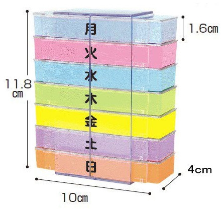 テイコブ 薬入れ 1週間用 MC01 幸和製作所 くすりケース 薬ケース 一週間 介護用品