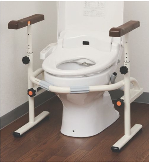 介護用品 洋式トイレ用スライド手すり ステンレス PN-L53001 トイレ用