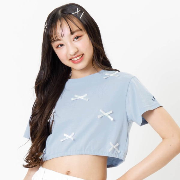 algy 【セール/30%OFF】24'夏新作 ALGY アルジー 短丈りぼんT
