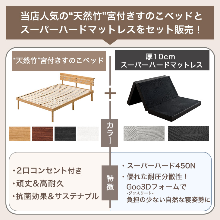 タンスのゲン 本日+4% ベッド マットレス付き 厚14cm ボンネルコイル