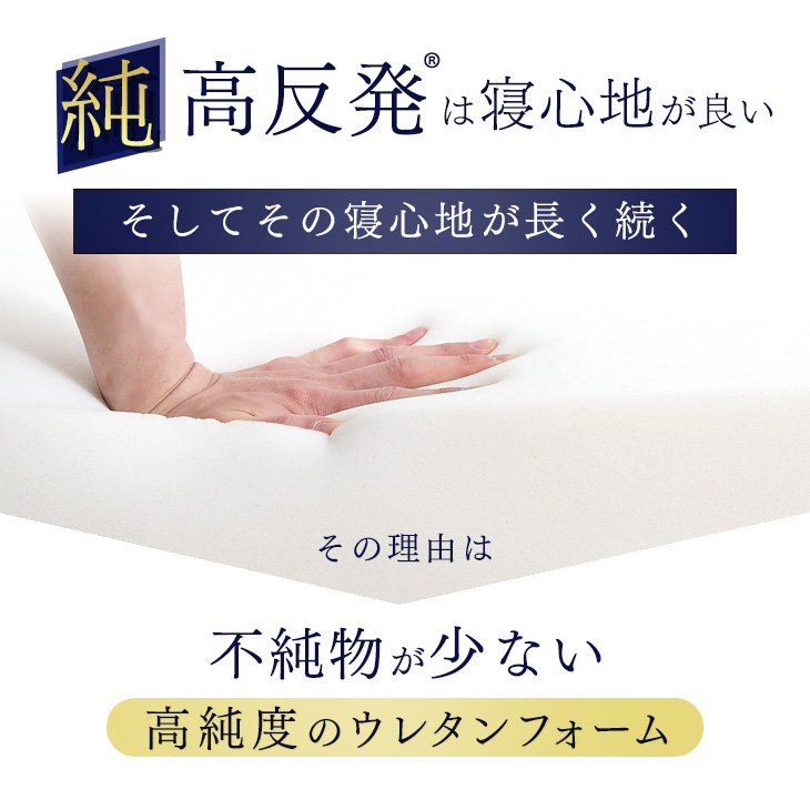 タンスのゲン ベッド マットレス付き 厚10cm 高反発マットレス ダブル