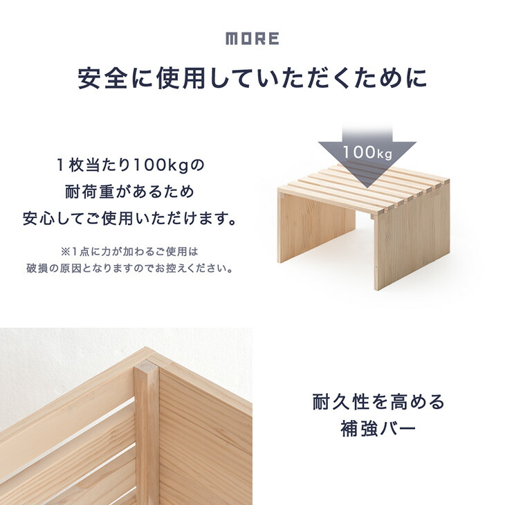 タンスのゲン 当店パレットベッド専用 パレット ハイタイプ 4枚