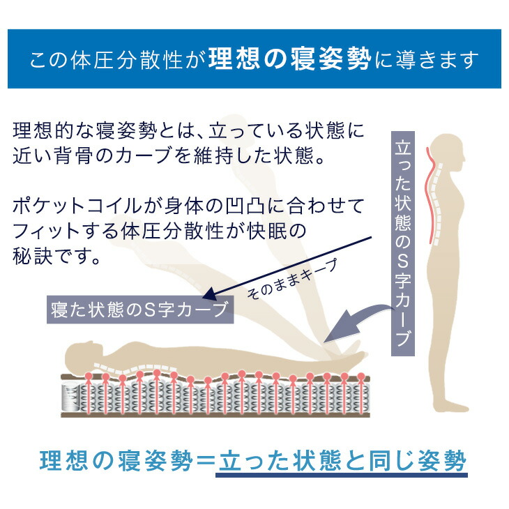 タンスのゲン 本日+5% ベッド マットレス付き ダブル 3ゾーン ポケット