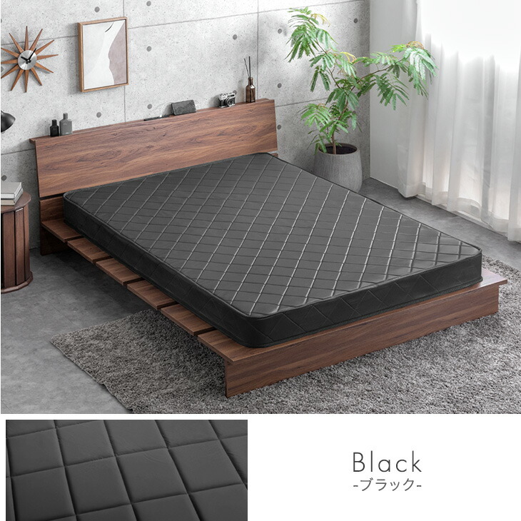 タンスのゲン 8日+5% ベッド マットレス付き シングル おしゃれ