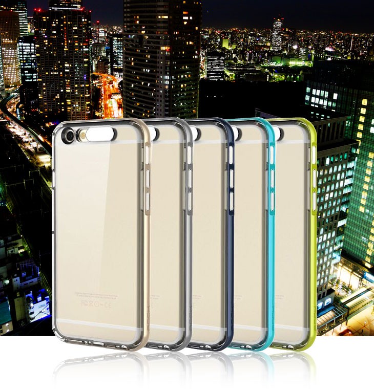 日本代拍: iphone6s iphone6splus ケース カバー 光る バンパーケー