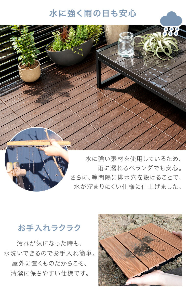 タンスのゲン 本日+5% ウッドパネル 人工木 ウッドデッキ 人工木材 27