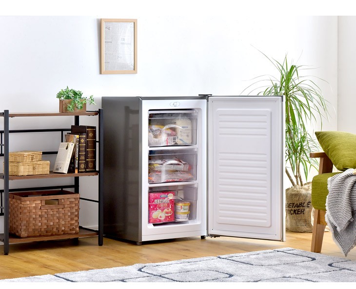 冷凍庫 家庭用 小型 前開き 引き出し 前開き 大容量 60L 1ドア冷凍庫 43000010