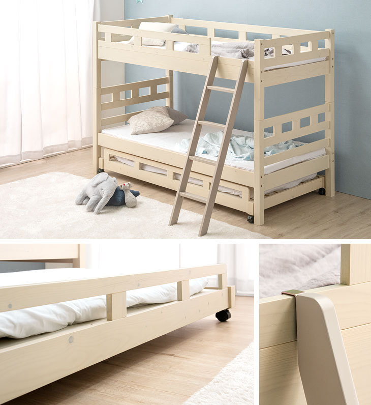 二段ベッド 2段ベッド 子供 親子ベッド 分離 分割 階段 収納 木製 ロータイプ 二段ベット コンパクト 三段ベッド 3段ベッド おしゃれ 3段  スライド 超大型商品 49600004