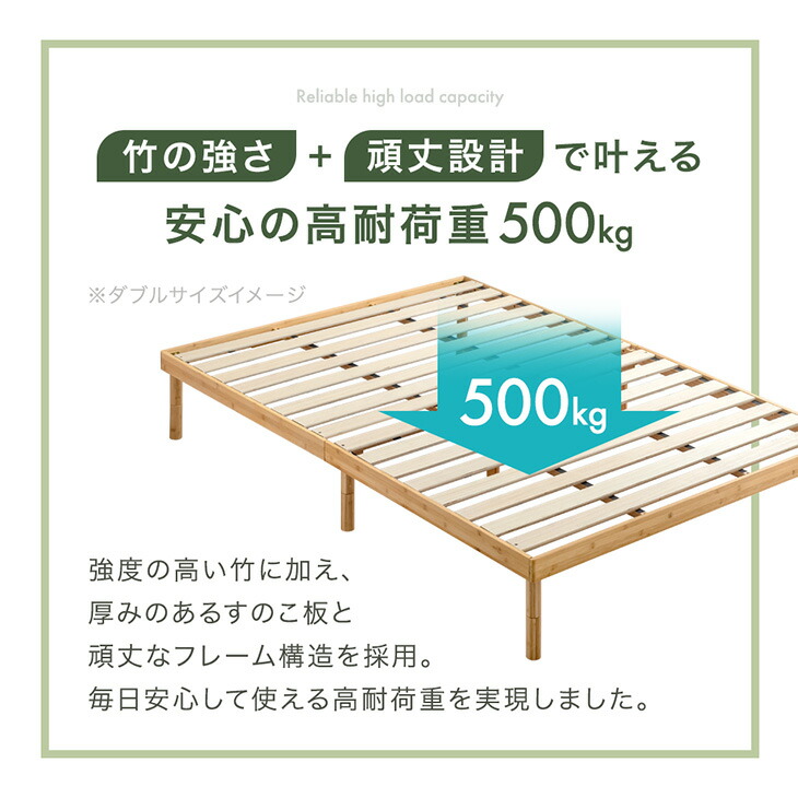 タンスのゲン 28日+5% ダブルベッド マットレス付き 超高密度 ポケット