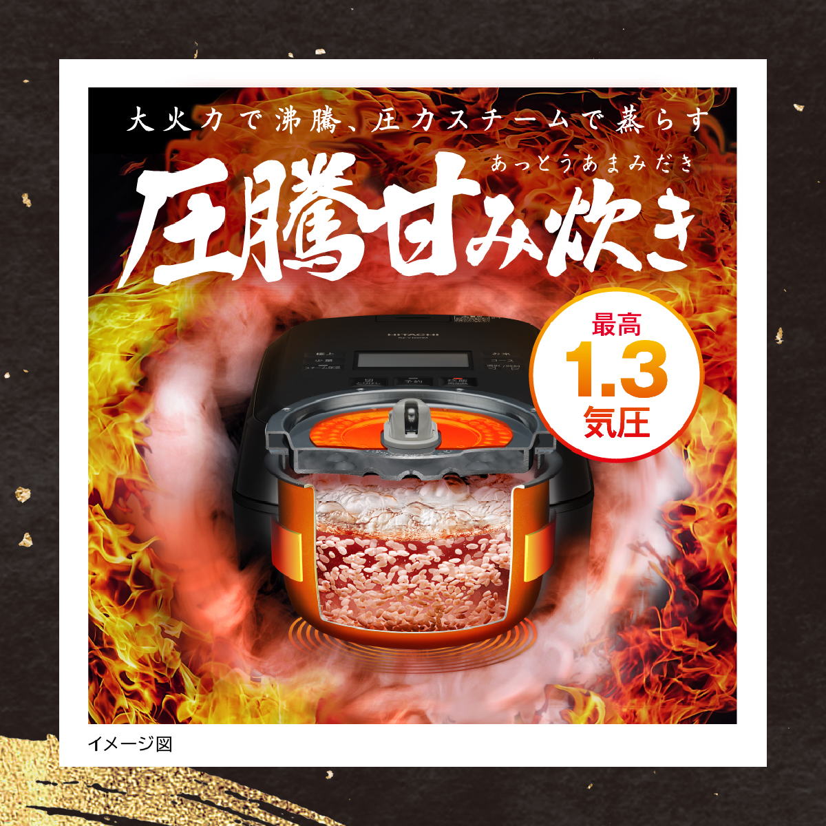 日立（HITACHI） IHジャー炊飯器 ふっくら御膳 HITACHI RZ-V100HM-W