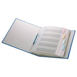 ds-2223073　(まとめ)　TANOSEE　1セット（10冊）　500枚収容　グレー　背幅66mm　A4タテ　片開き　パイプ式ファイル　(ds2223073)