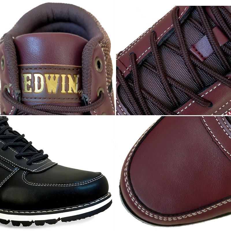 エドウィン EDM-207 EDWIN 防水スニーカー スノトレ 防滑 滑りにくい