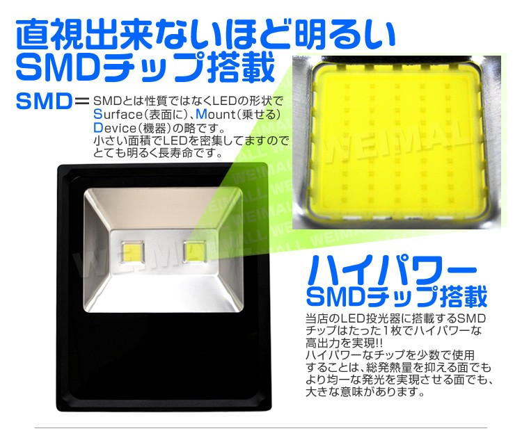 投光器 led 屋外 30W 薄型 LEDライト 作業灯 防犯 ワークライト 看板照明 昼光色 電球色 :A42YC:tantobazarshop -  通販 - Yahoo!ショッピング