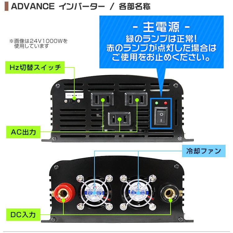 ポータブル電源 インバーター 災害時電源 DC12V AC100V 定格3000W 最大6000W 修正波/疑似正弦波 矩形波 50Hz 60Hz切替可  口コミ : c10a : tantobazarshop - 通販 - Yahoo!ショッピング