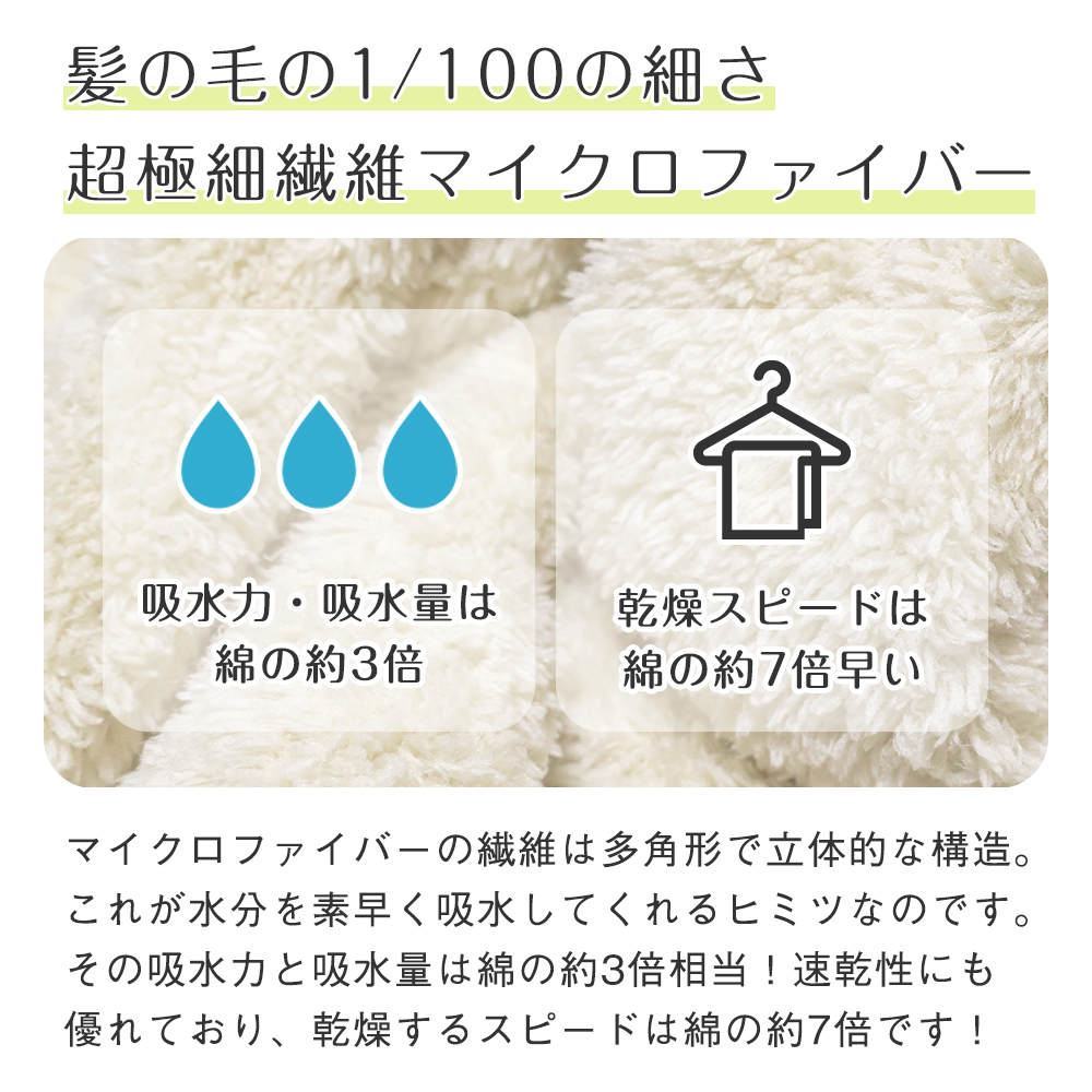フェイスタオル マイクロファイバー なめらかリッチ 1枚 34×80cm 超