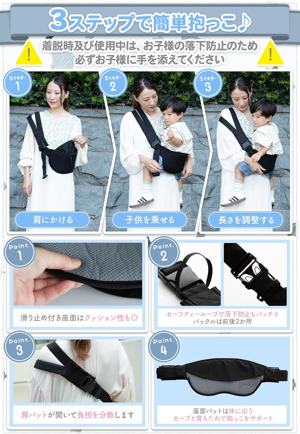 TAOTAO 【保育士×現役ママ監修 】ベビースリング スリング 抱っこひも