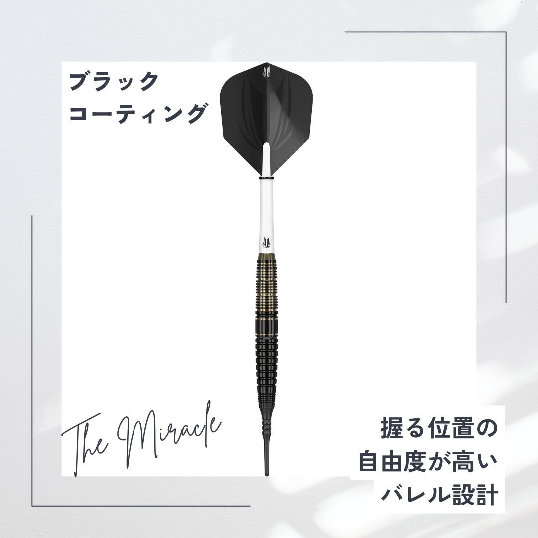 TARGET Mikuru Suzuki ダーツセット MIRACLE18.5g TARGET TEAM PRO シリーズ MIKURU SUZUKI BRASS 18G 2BA ブラスダーツ