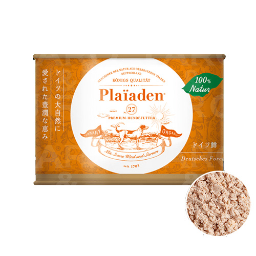 プレイアーデン Plaiaden 犬用 ウェットフード 100%有機 ドイツ豚 200g